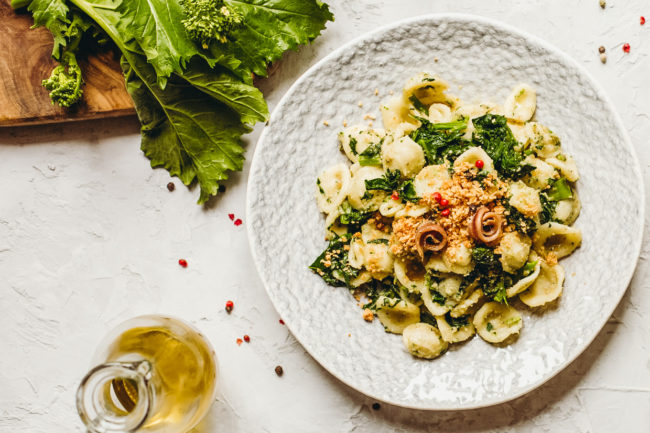 The pesto orecchiette in Bari is a must eat in Puglia