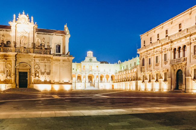 Lecce is the Puglia town with most beautiful architecture