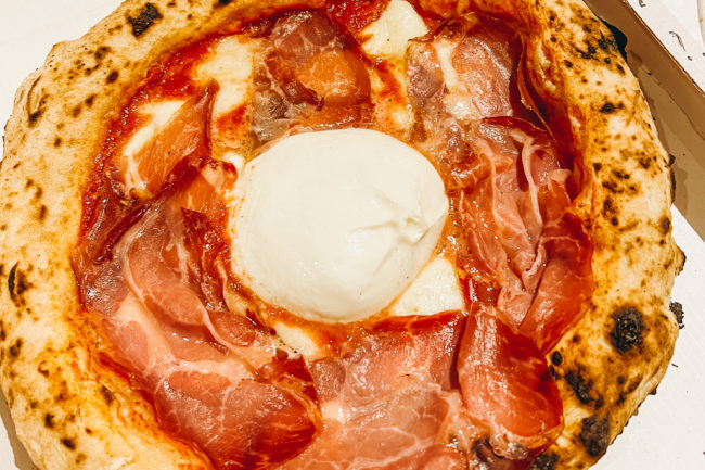 Burrata pizza is a must have in Puglia